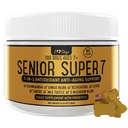 iHeartDogs senior Super 7 Denní pes Multivitamin - 7- in-1 Vitamin pro psy podporuje anti- stárnutí s antioxidanty, probiotika, Lion 's Mane, krůtí ocas, & Ashwagandha pro dlouhověkost & kognitivní boost