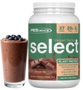 Pescience Vyberte Vegan Protein Powder, Plant Based Protein Powder, Amazing Taste, hladká textura, Pea a hnědá rýžová směs, mléčné výrobky zdarma, laktóza zdarma, gluten zdarma - čokoláda Bliss, 27 Služeb