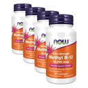 Nyní doplňky, Methyl B-12 (methylkobalamin) 10,000 mcg, nervový systém zdraví *, 60 Lozengů (balení po 4)