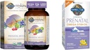 Zahrada života Ženy Prenatal Multivitamin s vitamínem D3, B6, B12, C & Železo & Prenatal DHA Omega 3 Rybí olej - Minami přírodní Prenatal, 60 Softgels