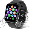 Smart Watch pro muže Ženy kompatibilní s iPhone Samsung Android Phone 1.83 palec Full Touch Screen IP68 Vodotěsné Bluetooh Fitness Tracker srdeční frekvence / Sleep Monitor, černá