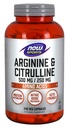 Nyní Sports Nutrition, Arginin & Citrulline 500 mg / 250 mg, aminokyseliny, 240 Veg Kapsle