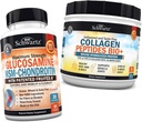 BioSchwartz Glucosamine Chondroitin MSM + Collagen Peptides Powder - Zdravá podpora kostí a kloubů - Podporuje flexibilitu a podporu chrupavky
