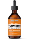 Ultra6 Nutriční tekutý kurkumin extrakt s černým pepřem - Kurkumové kapky s bioperínem - Easyto- Take doplňky Made in USA (60ml)