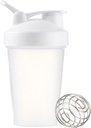 Třpytivá láhev 12oz Protein Shaker Plastová láhev pro přípravu & Post cvičení s Twist a Lock Protein Box Storage, Přenosná Fitness láhev pro Fitness Enthusiasts Athletes (bílá, 12 oz)