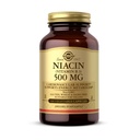 Solgar Niacin (vitamin B3) 500 mg, 100 zeleninových kapslí - Energetický metabolismus - Non- GMO, Vegan, Gluten Free, Dairy Free, Kosher - 100 Služeb