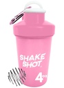 Růžová - 4oz Mini třepačka láhev pro předcvičení, Creatine, malé Scoop doplňky (ne pro protein) Clip & Shaker Ball