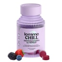 Lemme Chill Stress Relief Gummies s 300mg KSM- 66 Ashwagandha, Lemon Balm, Passionflower & Goji na podporu relaxace, Zdravý Cortisol & Sleep - Gluten- Free, Non- GMO, Smíšené Berry (60 Počet)