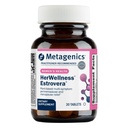Metagenika HerWellness Estrovera - All- Natural, Hormone- Free Perimenopauza & Menopauza Support - pro návaly horka, Menopauza Relief, Night Sweats - Gluten- Free - Vegetarian - Non- GMO - 30 tablet