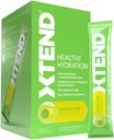 Xtend XTEND Zdravá hydratace Lemon vápno 124; Nulový cukr Superior Hydration Powder Packets 124; 6 Key Electrolytes Drink Mix 124; Esenciální aminokyseliny CY124; NSF Certifikované pro sport 124; 15 Sticks