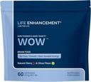 Life Enhancement Wow Drink Powder with B12, Niacin, Caffeine, Tauine, Fenylalanin, Vitamin C, & Více Multivitamin - Anti Aging Powder with Low- Calorie Brain Boost - 60 Služeb