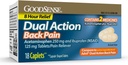 GoodSense Dual Action Acetaminofen a Ibuprofen (NSAID) Tablety, 250 mg / 125 mg, bolest zad, 18 Počet