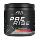 Amazing Muscle Pre Rise 124; Předcvičení Práškový dodatek s kofeinem & Beta- Alanin pro muže a ženy 124; 25 Služení (25 Sluhy, Ovocný punč)
