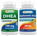 Nejlepší Naturals DHEA 100mg & Hyaluronic Acid 200 mg
