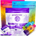 purple tree Premium 3x1 Combo: Post- Celebration Wellness pilulky, Organic Hydration, Next Day Energy Stick Packets CUP124; 10 Party Bag Kits for Better Mornings & Happy Heat, Svatby, Cestování, Bachelorette
