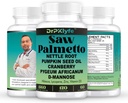 Dýňová semena olej & vlasové růstové doplněk s pilou Palmetto pro ženy, DHT skříňka pro muže, PCOS Prostate Zdraví, Pygeum, Lycopene, Mens Zdraví