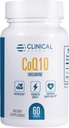 Doplněk CoQ10 - Coenzym Q10 200mg - 30denní dodávka - Ubiquinon Antioxidant dodatek pro srdeční zdraví, kognitivní funkce a podporu energie - 1 kapsle denně - Made in USA