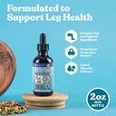 Restituce - Advanced Leg Support Supplement - Liquid Delivery for Better Absorption - Vitamin C, Žehlička, Valerian, Turmeric, Magnesium & Více!
