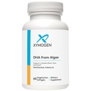 XYMOGEN DHA z Řasy - DHA Omega33 dodatek - Podporuje mozek, oko, srdce + imunitní zdraví (60 Softgels)