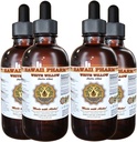 White Willow Liquid Extract, Organic White Willow (Salix Alba) Sušený Bark tinktura, Bylinný dodatek, Hawaii Pharm, Made in USA, 4x4 fl.oz