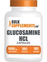BulkSupplements.com Glucosamine HCl Kapsle - Glucosamine dodatek, Nutriční dodatek - Gluten zdarma, 2 Kapsle per Serving, 360 Počet (balení po 1)