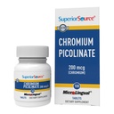 Superior Source Chromium Picolinate - Doplněk Formule Podporuje zdravý cukr metabolismus - 500 mcg, 50 Instant Rozpustit tablety