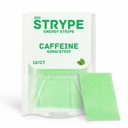 Energy Strips CLAS124; Instant Caffeine in a Strip CLAS124; 80mg per Serving CLAS124; Portable Caffeine + Breath Mints CLAS124; Zero Calories & Zero Sugar CLAS124; Spearmint Flavor CLAS124; 12 Strips per Pack