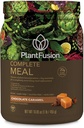 PlantFusion Kompletní strava Náhradní Shake - Plant Based Protein Powder with Superfoods, Green & Probiotics - Vegan, gluten Free, Soy Free, Non- Dairy, No Sugar, Non- GMO - Čokoládový karamel 1 LB