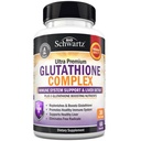 BioSchwartz Glutathione dodatek 500mg - Játra Detox s Quercetin, Vitamin C, Mléko Thistle, Alpha Lipoic Acid - imunitní podpůrná pilulka - Vylepšený obranný vzorec imunity - 60 Kapsle