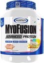 Gaspari Nutrition Myofusion Advanced Protein, Protein Blend with Whey Protein, Casein Protein and Isolate Protein, Low Fat and Gluten Free (Narozeninový dort, 4 libry)