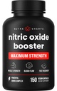 NutraChamps Nitric Oxide Supplement, L- Arginin, L Citrulline Malate, AAKG, Pine Bark, Grape Seed Extract, Extra Strength Nitric Oxide Booster, Nitric Oxide Pills, Síla, Energie, krevní tok