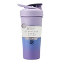 BlenderBottle Sport Sleek Izolovaná nerezová ocel Shaker Lahev s Wire Whisk, 25-Ounce, Lavender Ombre - Protein Shake & Hydration pro sportovce & Fitness Enthusiasts, Easy Mixing, Slim Easy to Hold, Drží drinky studené, Uzamykatelné Lid