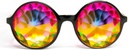 GloFX Xtra Lite Kaleidoscope brýle CLAS124; Lehké sklo Crystal EDM Festival Difraction brýle