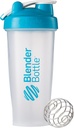 BlenderBottle Classic Loop Top Shaker Bottle, 28- Ounce, Clear / Aqua