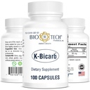 Bio-Tech Pharmaceutical Draslík Dietní dodatek (K-Bicarb, 100 Počet)
