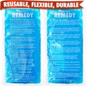 Perfect Remedy 2-Pack Gel ledové balíčky pro zranění opakovaně použitelné, teplé & studené balení, které je odolné, měkké a flexibilní, rychlé pomoci a zotavení (modrá, Reg 2PK)