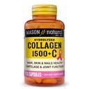MASON NATURAL 1500mg Kolagen s vitamínem C, Biotin, & vápník, 40 denní zásobovací kapsle, dodatek pro vlasy, kůže, a hřebíky.