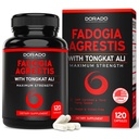 Fadogia Agrestis a Tongkat Ali dodatek Performance Blend - (120 Kapsle) - Maximální síla - Drive, Athletic Performance & Muscle Mass - Gluten Free, Non- GMO, Vegan Kapsle - USA Made