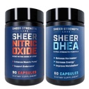 Sheer Pevnostní Labs Oxid dusnatý + DHEA 100mg - Dodatek k oxidu dusnatému pro muže a DHEA pro muže DHEA 100mg