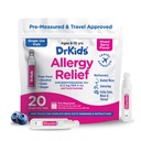 Dětská alergická medicína Dr. Children 's Alleries Relief Medicine with Diphenhydramine - Pre- Measured Single-Use Vials, Kids Antihistamin for Suezing, Runny Nose & Itchy Eyes, Mixed Berry Flavor, 20 Count (Pack of 1)