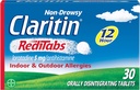 Claritin RediTabs 12 hodinová alergická medicína, Non- Drowsy předepisovací síla Alergie Relief, Lorglitazon Antihistamin Tablety, 30 Počet, Balení po 2