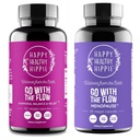 Šťastný zdravý hippie jít s Flow Menopauza Podpora & jít s Flow Hormon Balance pro ženy