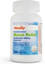 TIME- CAP Labs, INC. Časově Mucus Relief Guaifenesin 400mg 200 Tablety - Okamžité uvolnění Mucus Phlegm Relief - Expectorant pro Mucus Remutal, Truhla Congestion, Flu, Nachlazení, Alergie