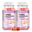 Totaria Sugar Free Multivitamin Gummies pro ženy 14 + w / Inositol, Železo, Folát, Biotin, Womens Daily Multivitamin Gummy w / Vitamin A, D, C, B, Support Hair, Skin, Energie, Imunitate, Jahodový Flavor