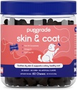 Pupgrade kůže & coat měkký žvýkací doplněk pro psy - podporuje zdravou pleť, kabát, a imunitní funkce - bohaté na přírodní rybí olej, Omega mastné kyseliny, a vitamíny - 60 měkké žvýkání