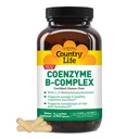 Country Life, Koenzym B-Complex Vitamin, Podpora energie a metabolismus, Denní dodatek, 240 ct