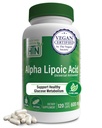 Zdraví Thru Nutrition Alpha Lipoic Acid 600mg 120 Servings CLAS124; Certified Vegan CLAS124; Universal Antioxidant CLAS124; Non- GMO, třetí strana Testováno, hypoalergenní, gluten zdarma, Soy zdarma ALA kapsle