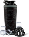 Ice Shaker Izolated Stainless Steel Shaker Bottle 124; 26oz, Black camo camo 124; Cold for 30 + Hours Camber 124; Izolated Cup with Twist- on Agitator Cab124; Odor- Free Bottle for Protein Shakes, Water, Smoothies, Cocktails