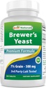 Nejlepší naturals, Brewers kvasinky, 7-1 / 2 Zrna s vitamínem B1, Vitamin B2, 1000 mg 240 tablet (240 Počet balení po 1)