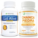 All- Natural Gut and Ledney Health Supplementary CLAS124; Ginger, Artichice Leaf Extract, Deglycerised Licorice Root & Patented Zinek Carnosinus CLAS124; Stone Crusher Chanca Piedra, Hydrangea & Dandelion Root